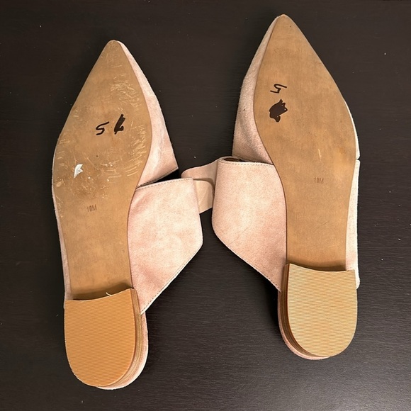 Jeffrey Campbell Charlin Bow Mule Leather Slip On Pink Anthropologie Sz 10 - Picture 8 of 12